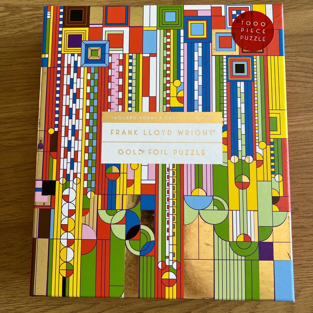 Frank Lloyd Wright Gold Foil Puzzle